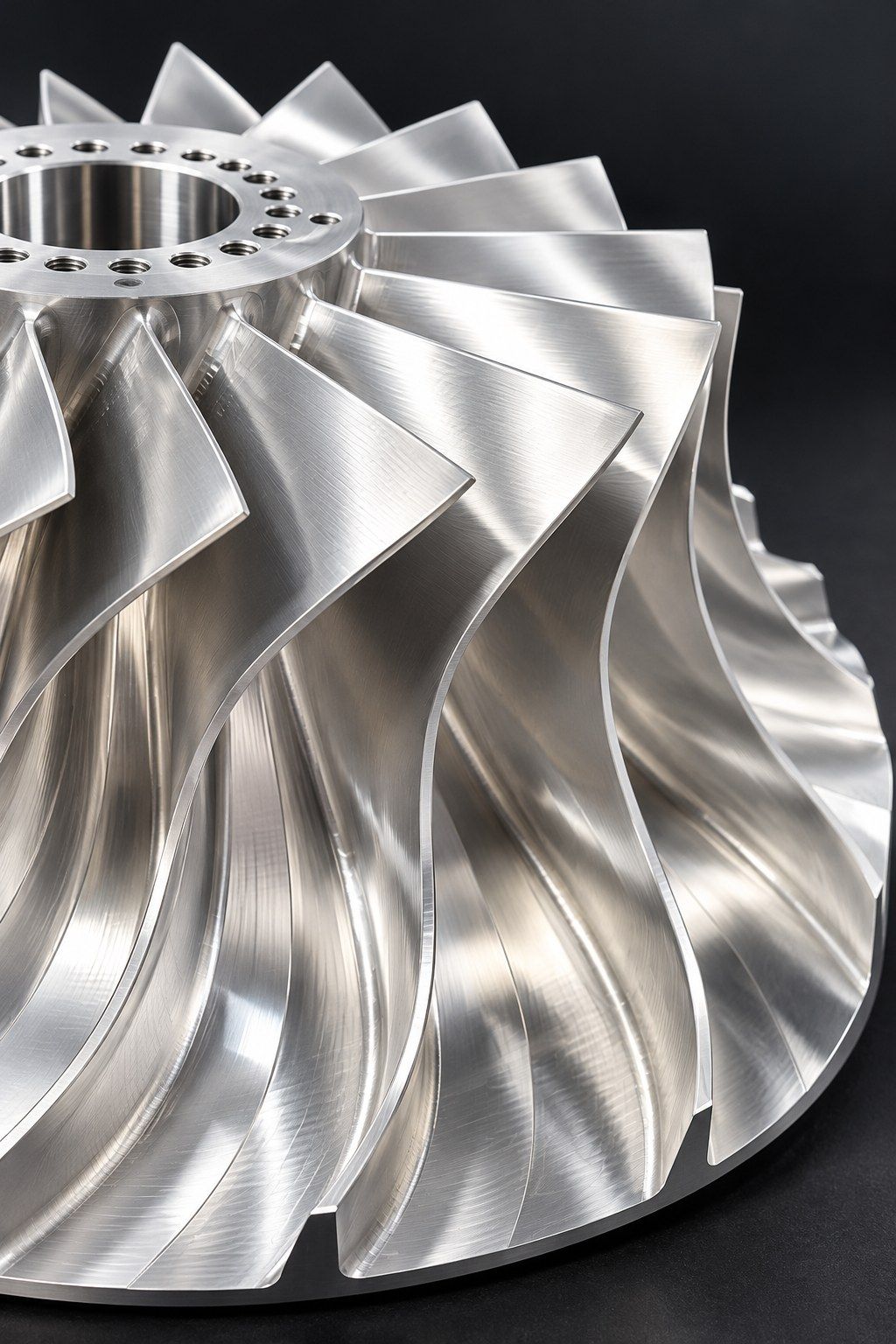 Machined blade detail